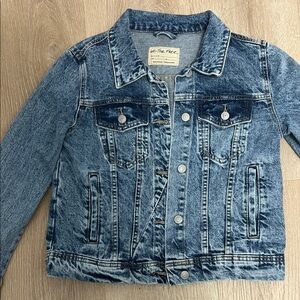 We The Free Blue Denim Jacket